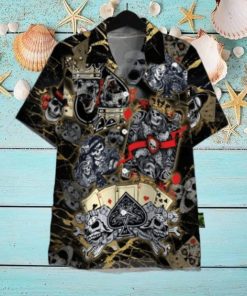 Dangerous Skull Poker Hawaiian Shirt For Men Women Adult