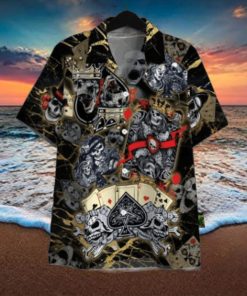 Dangerous Skull Poker Hawaiian Shirt For Men Women Adult