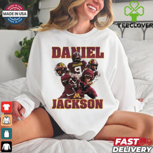 Daniel Jackson #9 Minnesota football player collage hoodie, sweater, longsleeve, shirt v-neck, t-shirt