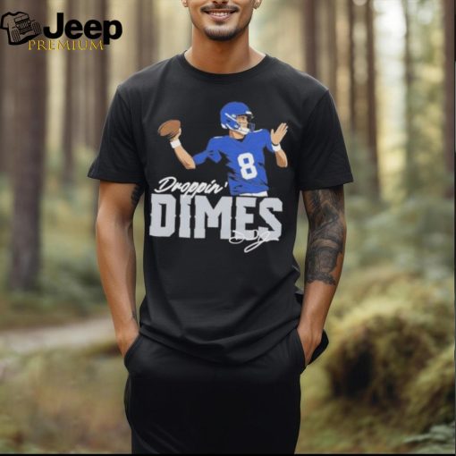 Daniel Jones Droppin’ Dimes American football quarterback New York Giants T Shirt
