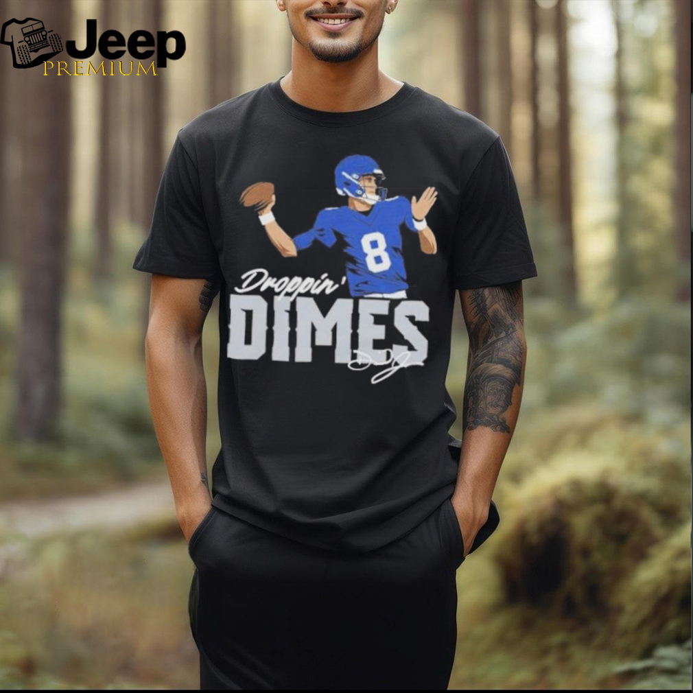 Daniel Jones Droppin’ Dimes American football quarterback New York Giants T Shirt Daniel Jones Droppin’ Dimes American football quarterback New York Giants T Shirt