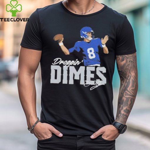 Daniel Jones Droppin’ Dimes American football quarterback New York Giants T Shirt