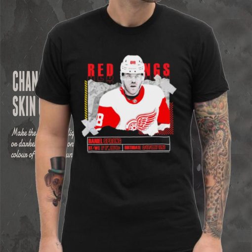 Daniel Sprong number 88 Detroit Red Wings ice hockey player pose paper gift hoodie, sweater, longsleeve, shirt v-neck, t-shirt