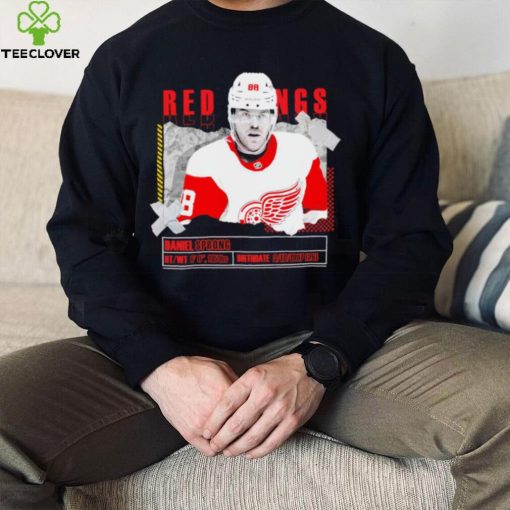 Daniel Sprong number 88 Detroit Red Wings ice hockey player pose paper gift hoodie, sweater, longsleeve, shirt v-neck, t-shirt