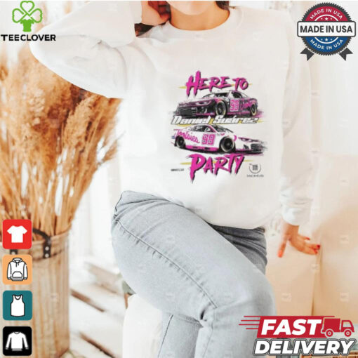 Daniel Suarez Trackhouse Racing Team Collection White Tootsies Cruisin Car Shirt