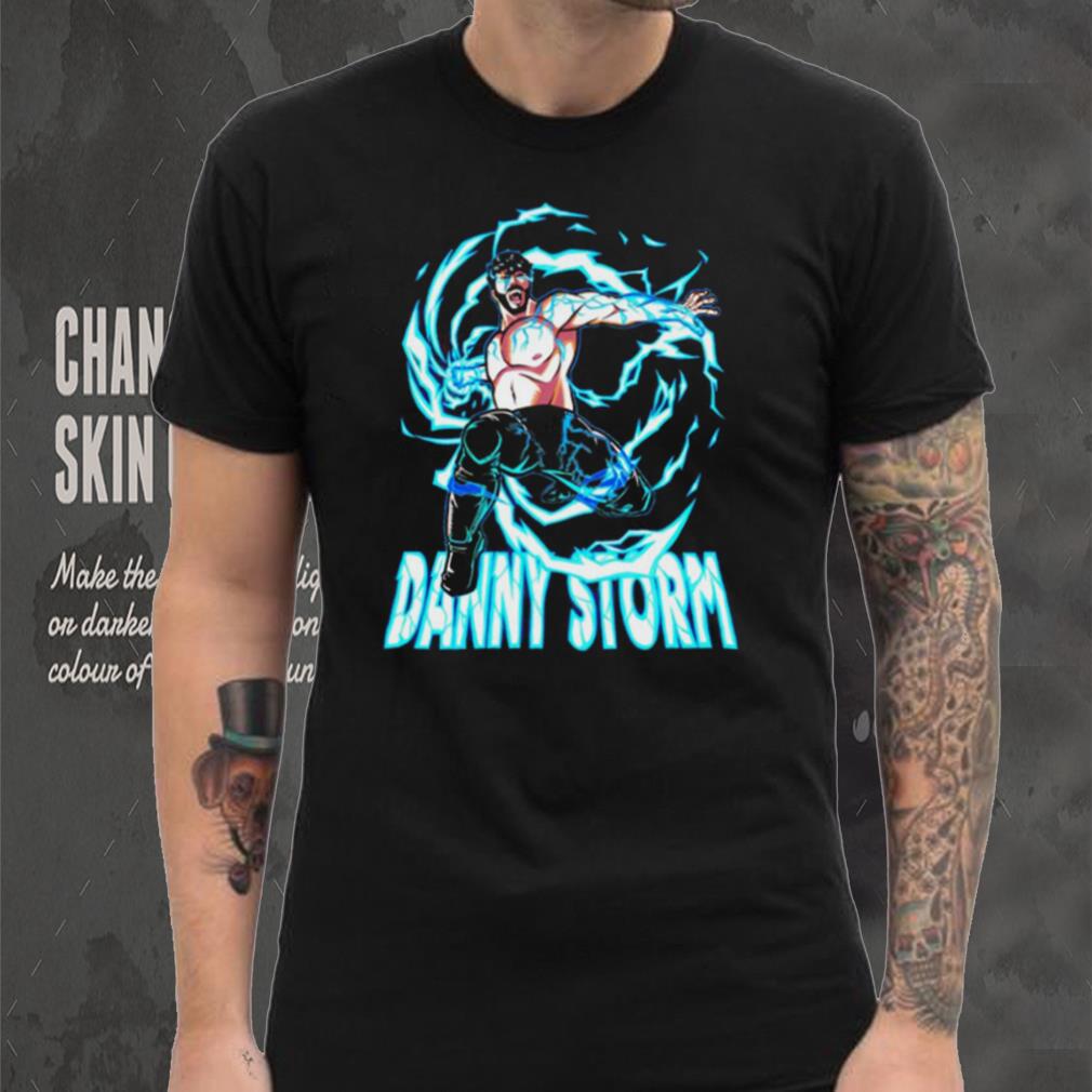 Danny Storm professional wrestler blue character shirt Danny Storm professional wrestler blue character shirt