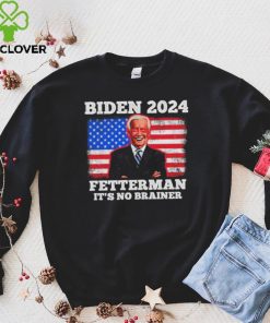 Dark Brandon Biden Fetterman 2024 It’s A No Brainer American Flag T Shirt