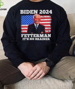 Dark Brandon Biden Fetterman 2024 It’s A No Brainer American Flag T Shirt