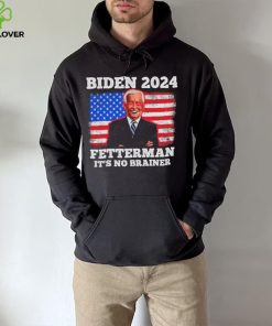 Dark Brandon Biden Fetterman 2024 It’s A No Brainer American Flag T Shirt