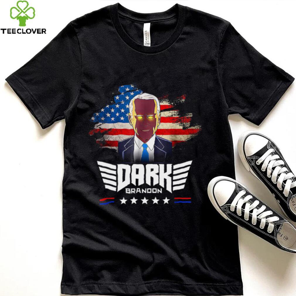 Dark Brandon funny Political America flag T Shirt Dark Brandon funny Political America flag T Shirt
