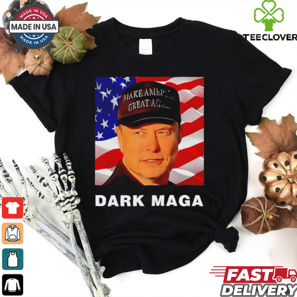 Dark Maga Elon Musk supports Trump to save democracy T Shirt Dark Maga Elon Musk supports Trump to save democracy T Shirt