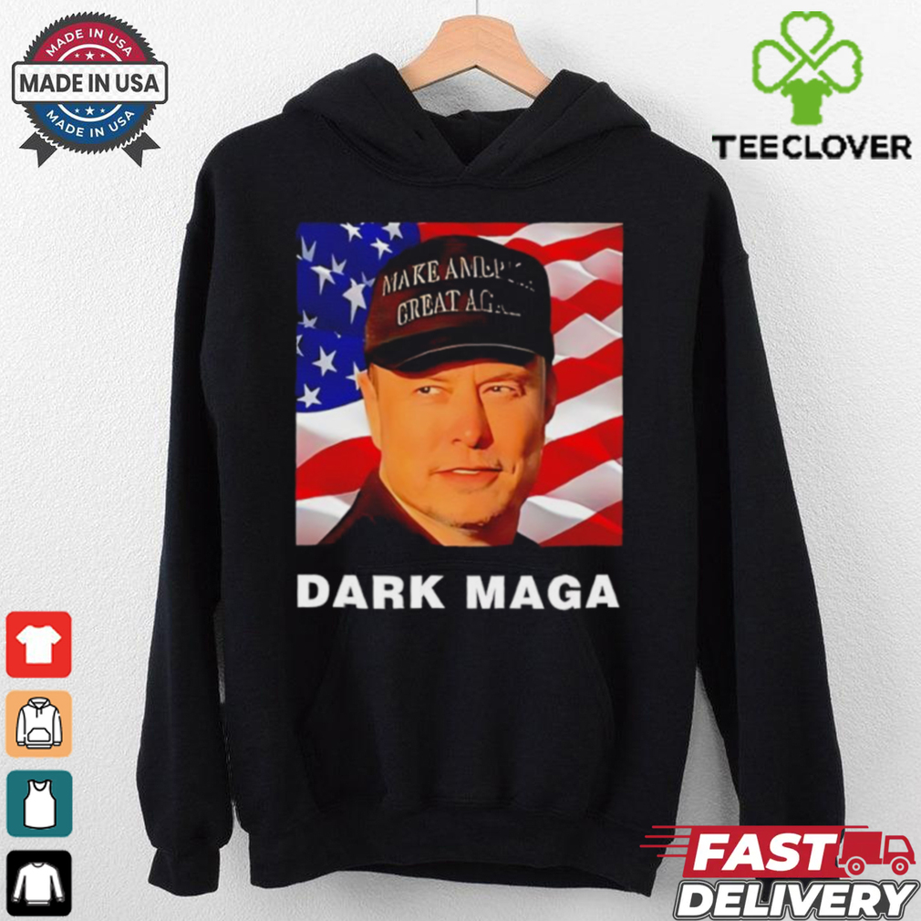 Dark Maga Elon Musk supports Trump to save democracy T Shirt Dark Maga Elon Musk supports Trump to save democracy T Shirt