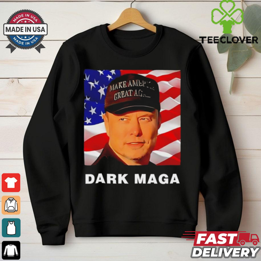 Dark Maga Elon Musk supports Trump to save democracy T Shirt Dark Maga Elon Musk supports Trump to save democracy T Shirt