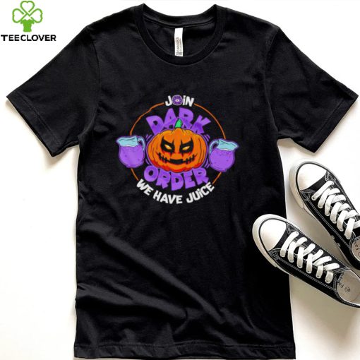 Dark Order we have juice Pumpkin art Halloween hoodie, sweater, longsleeve, shirt v-neck, t-shirt