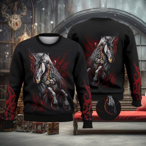 Dark Unicorn Men Women 3D Full Print Ugly Sweater Christmas Gift Sweater