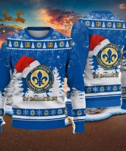 Darmstadt 98 Ugly Christmas Sweater Santa Hat Logo Tree Gift For Men And Women