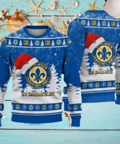 Darmstadt 98 Ugly Christmas Sweater Santa Hat Logo Tree Gift For Men And Women