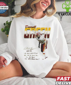 Darrell Green 28 Washington Redskins Player 7x Pro Bowl 4x NFL’s Fastest Man Signature t shirt 2 Darrell Green 28 Washington Redskins Player 7x Pro Bowl 4x NFL’s Fastest Man Signature t shirt