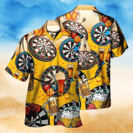 Dart And Beer Love Life Style Hawaii Shirt, Summer Beach Shirt, Hawaii Shirt, Beer Day Shirt