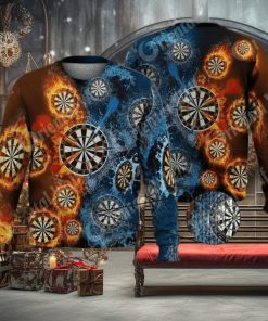 Dart Board Darts Throw Game 3D Full Print Ugly Sweater Christmas Gift Sweater