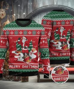 Dart Lovers Gift Merry Dartsmas Womens Ugly Sweater