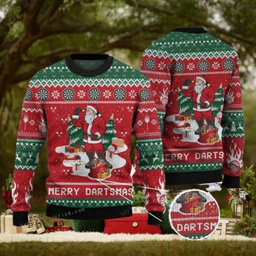 Dart Lovers Gift Merry Dartsmas Womens Ugly Sweater