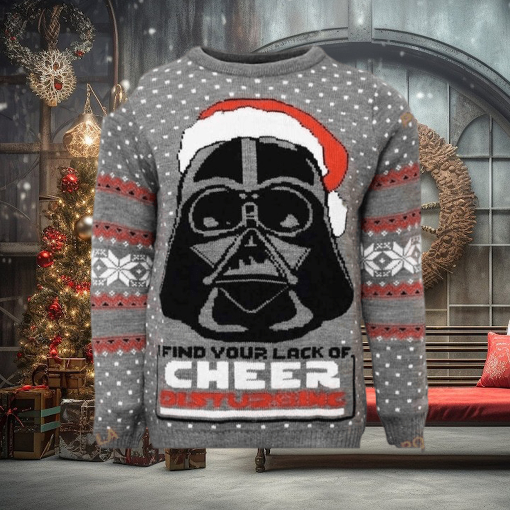 Darth Vader Find Your Lack Of Cheer Disturbing Star Wars Christmas Ugly Sweater Darth Vader Find Your Lack Of Cheer Disturbing Star Wars Christmas Ugly Sweater