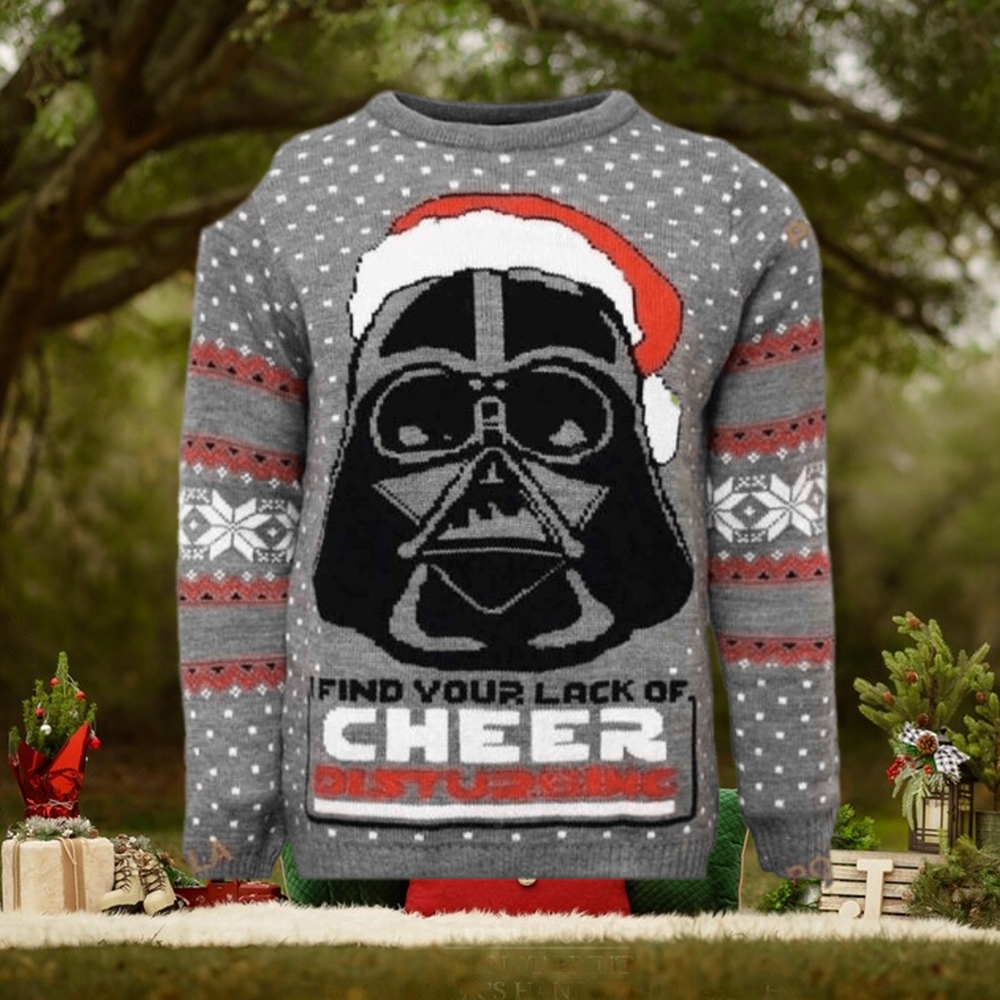 Darth Vader Find Your Lack Of Cheer Disturbing Star Wars Christmas Ugly Sweater Darth Vader Find Your Lack Of Cheer Disturbing Star Wars Christmas Ugly Sweater