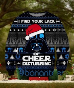 Darth Vader Star Wars I Find Your Lack Of Cheer Disturbing Ugly Christmas 3D Sweatshirt