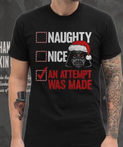 Darth Vader Star Wars Mad Engine Youth Naughty List T Shirt