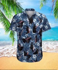 Darth Vader With Lightsaber Star Wars Tropical Pattern Funny Hawaiian Shirt