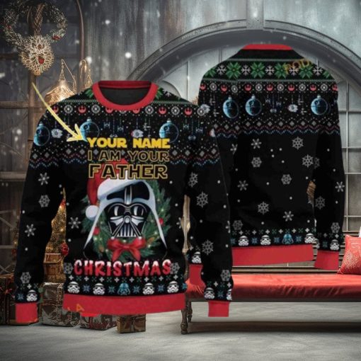 Darth Vaders I Am Your Father Star Wars Custom Ugly Knitted Christmas 3D Sweater