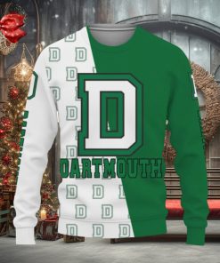 Dartmouth Big Green Sports American Football Knitted Christmas 3D Sweater Gift Holidays