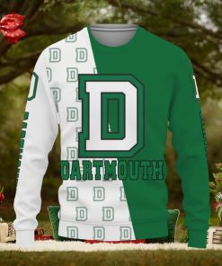 Dartmouth Big Green Sports American Football Knitted Christmas 3D Sweater Gift Holidays