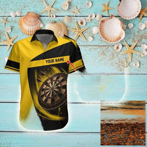 Darts Hawaiian Shirt Custom Name Dartboard Uniforms Personalized Aloha Hawaiian Shirts