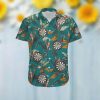 Darts Retro Vintage Style Custom Name Men Hawaiian Aloha Tropical Floral Button Up Shirt For Sport Lovers In Summer