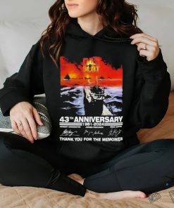 Das Boot 43th Anniversary 1981 2024 signatures Thank You For The Memories T Shirt