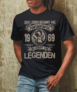 Das leben begint mit 1969 die geburt von legenden hoodie, sweater, longsleeve, shirt v-neck, t-shirt