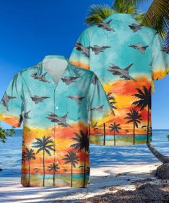 Dassault Rafale Sunset Hawaiian Shirt