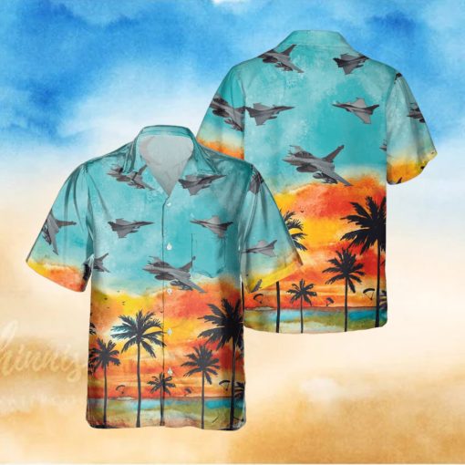 Dassault Rafale Sunset Hawaiian Shirt