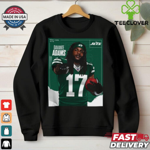 Davante Adams And New York Jets Poster t hoodie, sweater, longsleeve, shirt v-neck, t-shirt