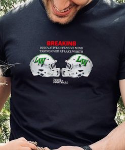 Dave Campbell’s Texas Football Lake Worth Bullfrogs helmet Breaking innovative offensive mind taking over at Lake Worth shirt