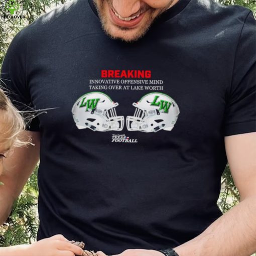 Dave Campbell’s Texas Football Lake Worth Bullfrogs helmet Breaking innovative offensive mind taking over at Lake Worth shirt