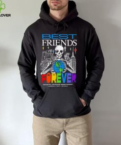 Dave Portnoy Josh Richards Brianna Chickenfry Best Friends Forever skeleton colorful shirt