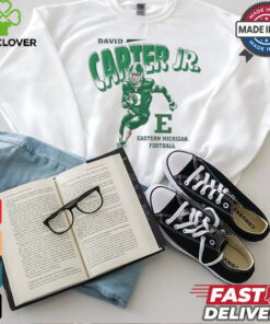 David Carter Jr. Cartoon Eastern Michigan Football t shirt