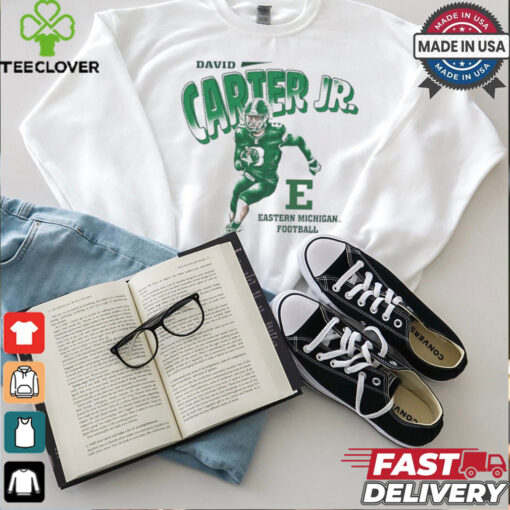 David Carter Jr. Cartoon Eastern Michigan Football t shirt