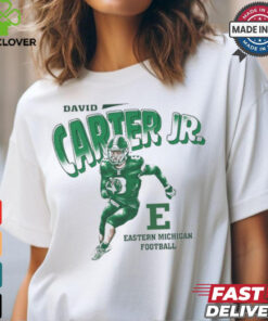 David Carter Jr. Cartoon Eastern Michigan Football t shirt