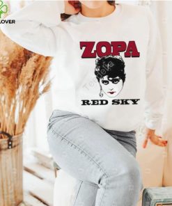 David Chase Wearing Zopa Red Sky Shirt