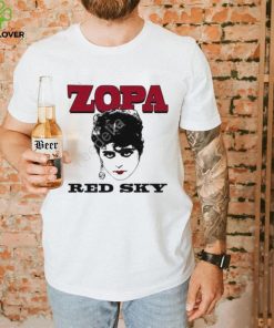 David Chase Wearing Zopa Red Sky Shirt