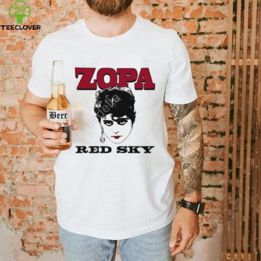 David Chase Wearing Zopa Red Sky Shirt